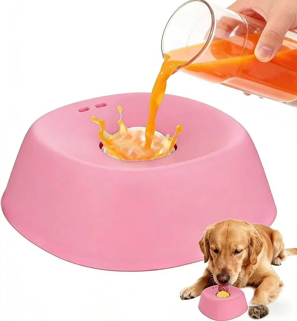 Anti-Choke Slow Feeder Dog Bowl