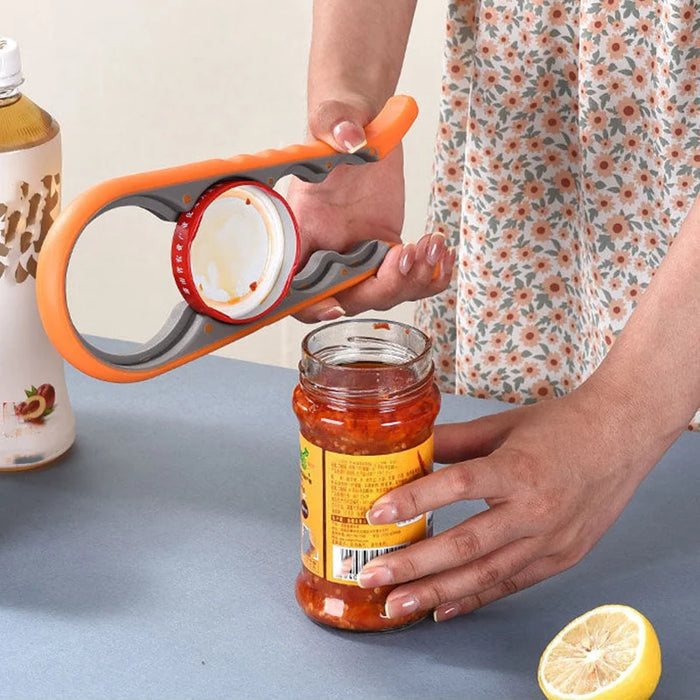 Jar opener gripping a tight jar lid