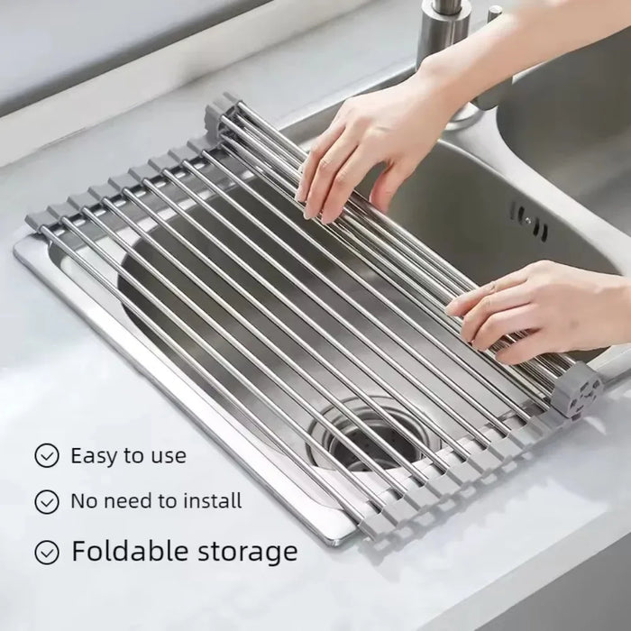 Roll-up sink drying rack, photo 1