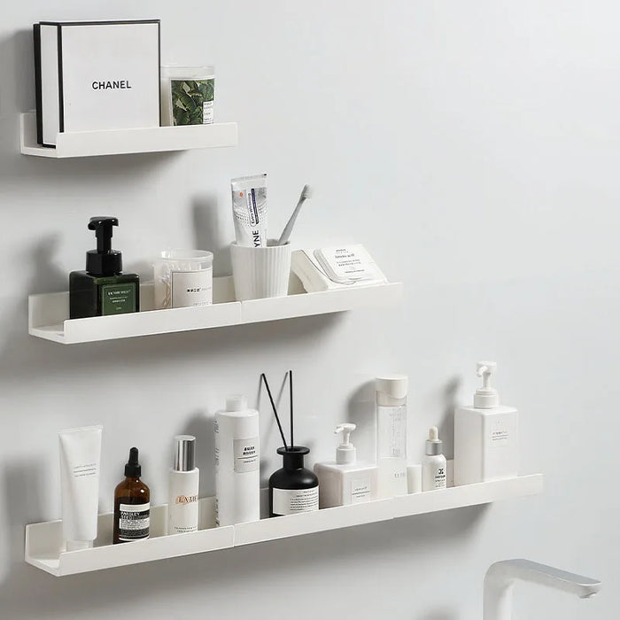 No-Drill Adhesive Bathroom Shelf